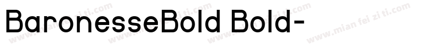 BaronesseBold Bold字体转换